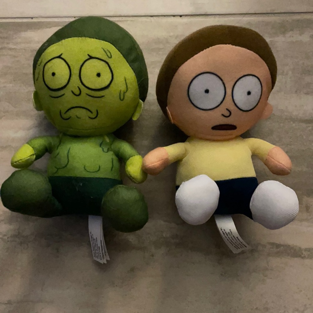 Rick and morty plushies
